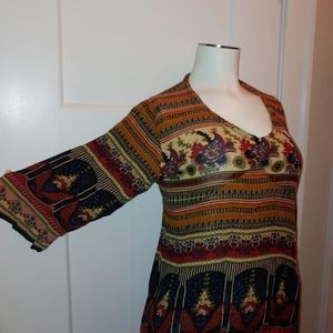 World Market boho blouse
